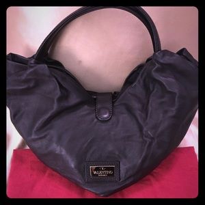 Valentino handbag- Blk leather